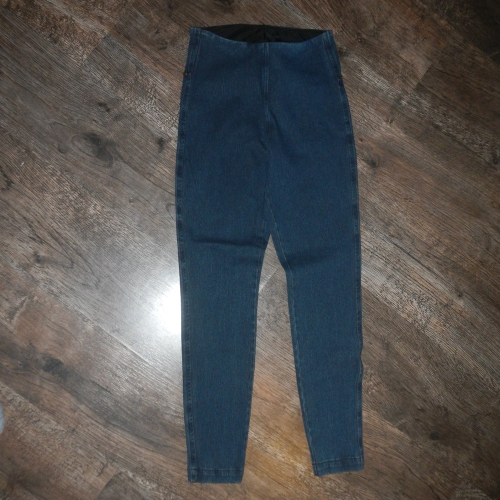 Lysse Denim Leggings High Waist Pull On Dark Wash‎ XS